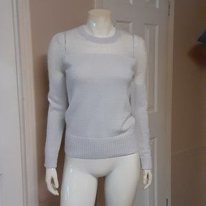 All Saints Light Grey Loose Knit Sweater